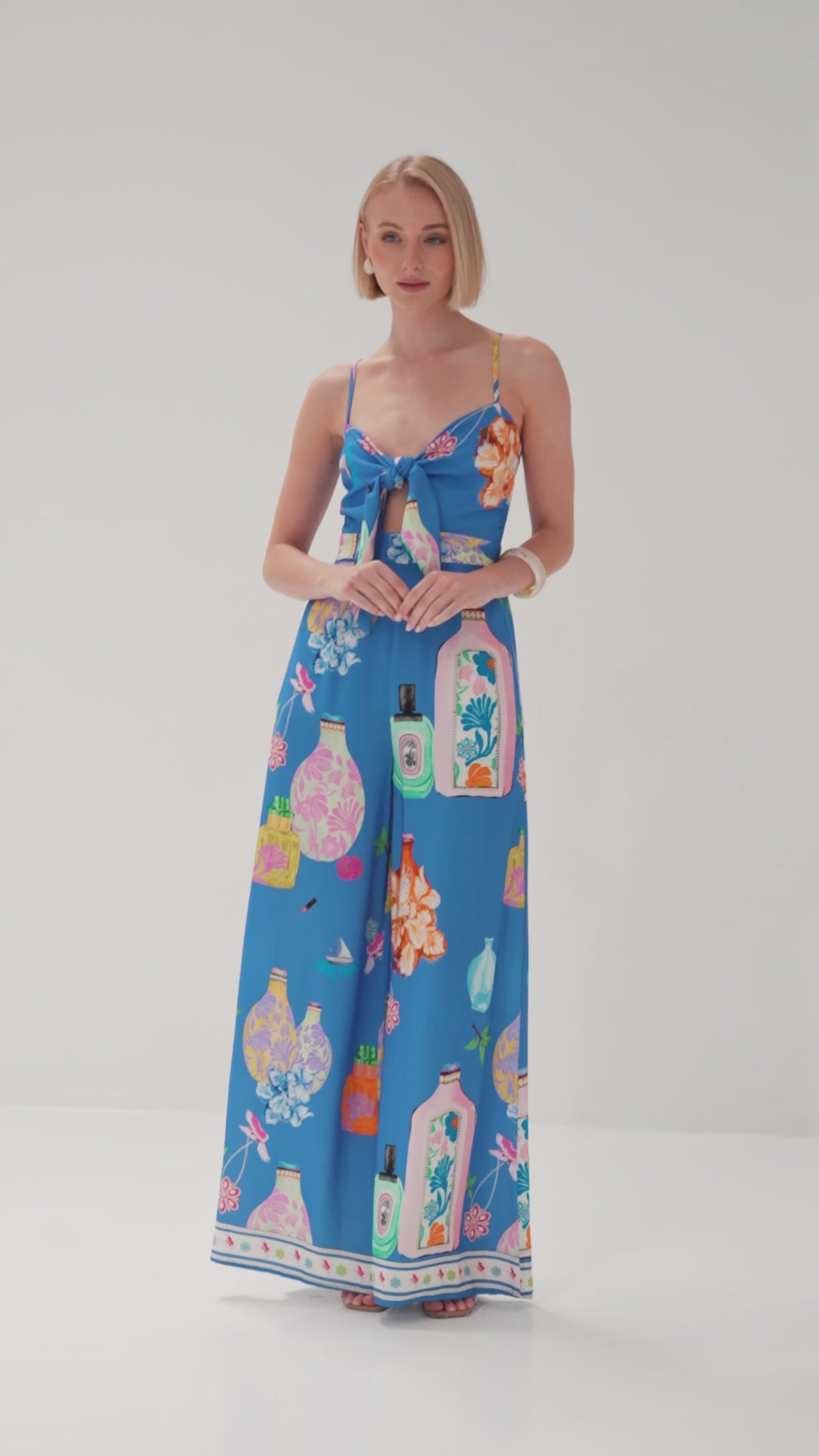 TW3813K Perfume Dreams Jumpsuit Blue Print