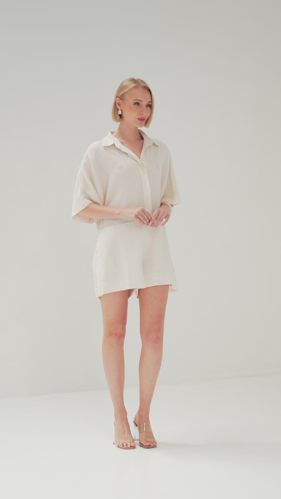 TW4828 Vogue Playsuit Cream